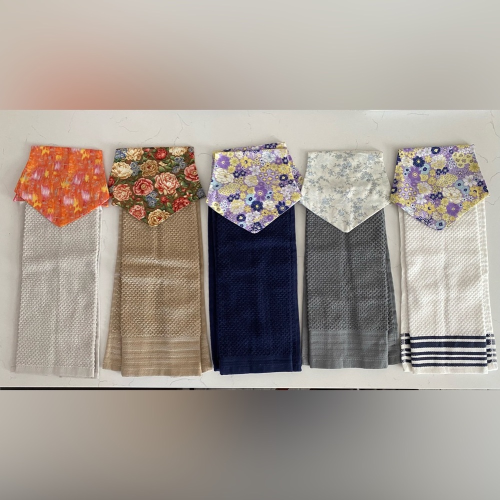 Hand made kitchen “tea time” towel